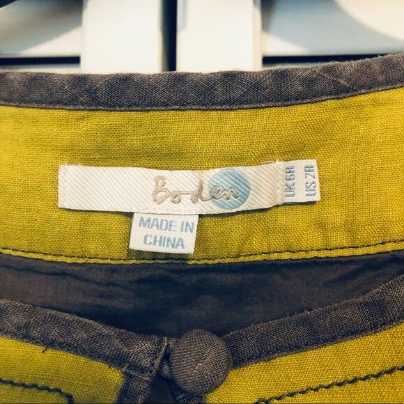 Boden 100% Linen Sleeveless A-Line Dress Women’s Size 2 Gray Minimalist Preppy - Picture 2 of 6